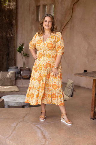 Kelly Top in sunset mosaic