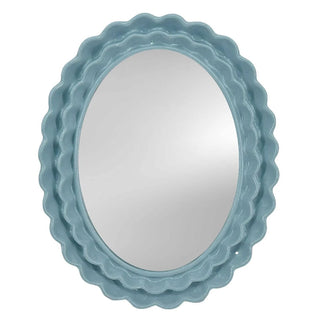 Lotti Petal Oval Mirror blue