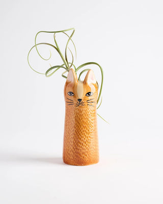 Bailey Cat Vase Orange