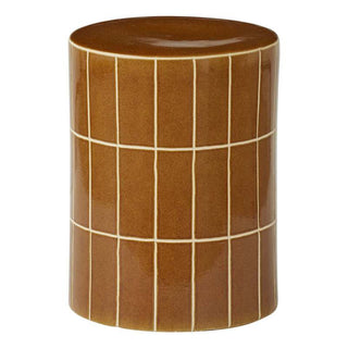 Boyd ceramic tile stool in tan