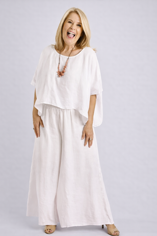 Amalfi pant in white