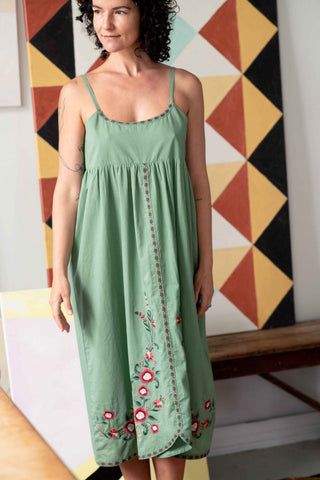 Juliet dress in mineral green
