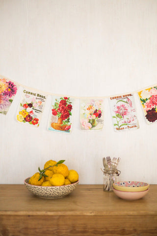 Vintage flower garland