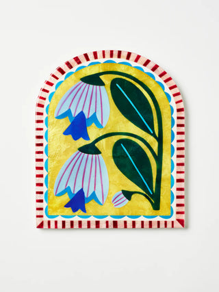 Bloom nouveau yellow arch wall art