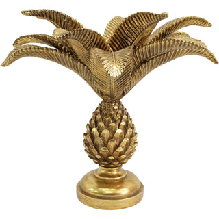 Pineapple candle holder in gold