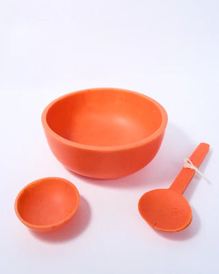 Kip resin salad bowl in papaya