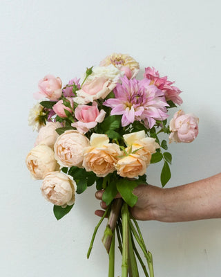 Fresh florist choice bouquet - Pink and pastel