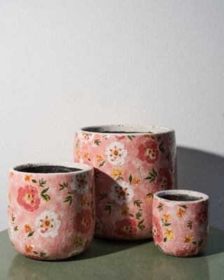 Poppy ceramic pot in large