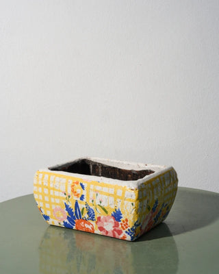 Primrose ceramic rectangle planter