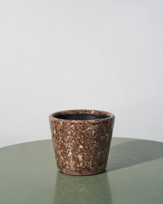 Triad ceramic pot in brown
