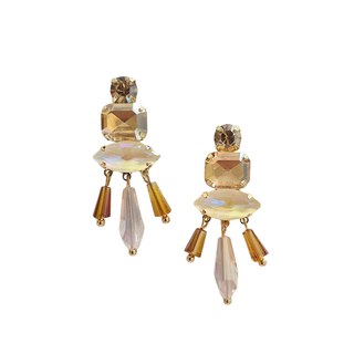 Vintage style gem statement earrings
