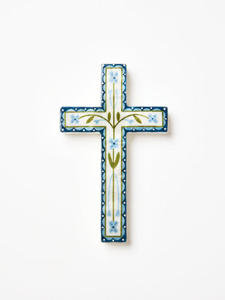 Samira large pink flower cross