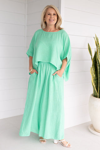 Amalfi pants in marine green