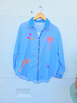 Zoda Shirt in blue love