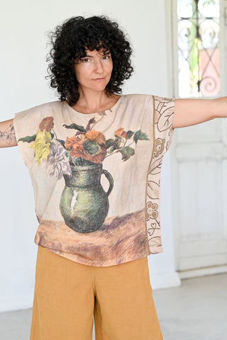 Eleanor tee in fleurs print