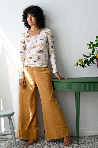 Ollie cord pant in Mustard