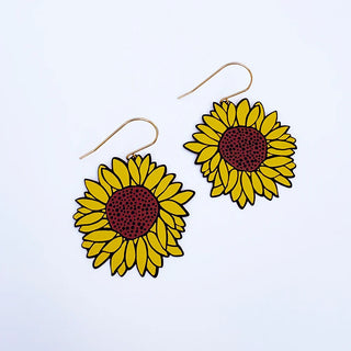 Denz + co sunflower earrings
