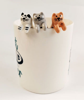 Ceramic cat spoon
