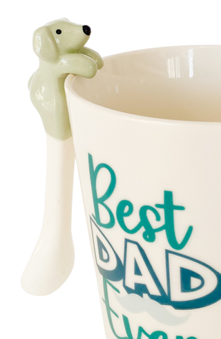 Ceramic dog spoon