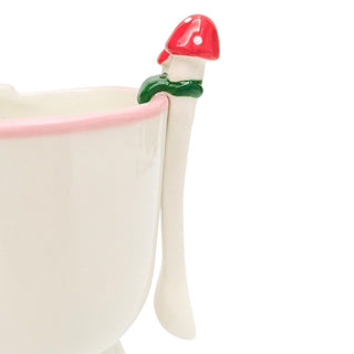 Ceramic toadstool spoon