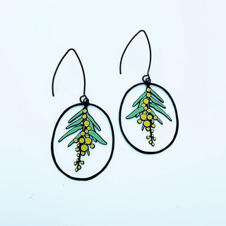Denz + Co wattle earrings